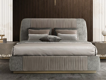ROBERTO BARNINI - Fabric double bed by Barnini Oseo - view 2